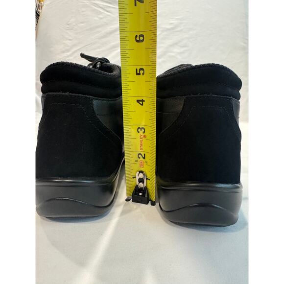 Ortho Feet Black Size 8 Wide Rosel Hands-Free Comfortable Leather Boot - Picture 13 of 16